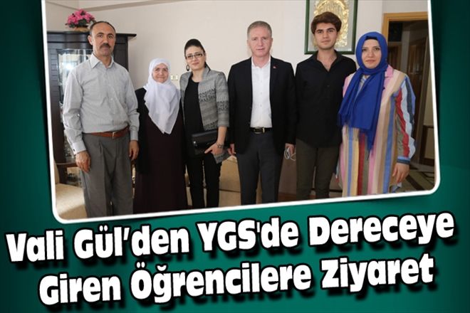 Vali Gül´den YGS´de Dereceye Giren Öğrencilere Ziyaret