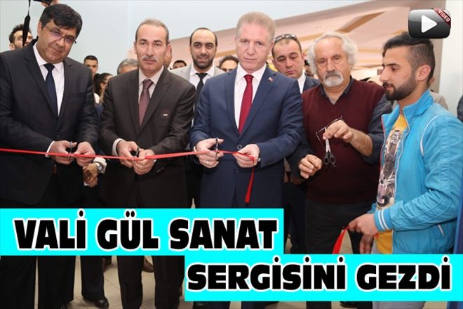 VALİ GÜL SANAT SERGİSİNİ GEZDİ