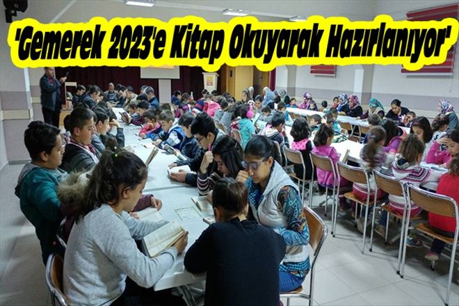 "GEMEREK 2023´E KİTAP OKUYARAK HAZIRLANIYOR"