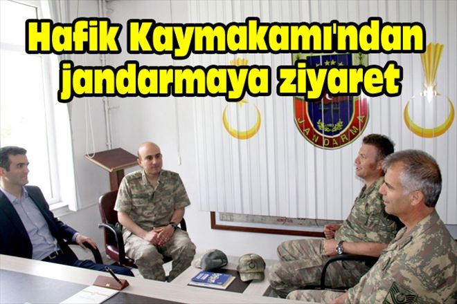 Hafik Kaymakamı´ndan jandarmaya ziyaret