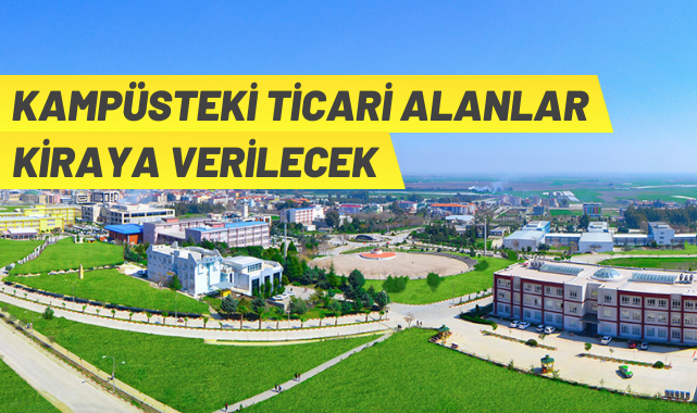 Üniversite içerisindeki ticari alanlar kiraya verilecek