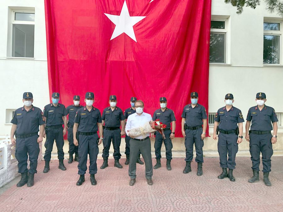 İlçe Jandarma Komutanlığını Ziyaret Etti