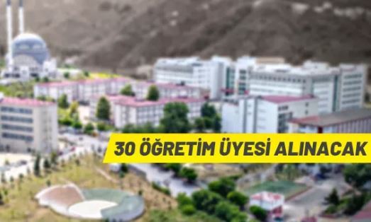 Giresun Üniversitesi Rektörlüğü 30 Öğretim Üyesi alacak