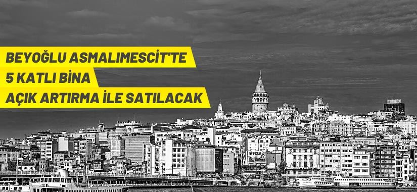 Beyoğlu'nda 5 katlı bina ihaleyle satılacak