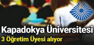 Kapadokya Üniversitesi 3 Öğretim Üyesi alıyor